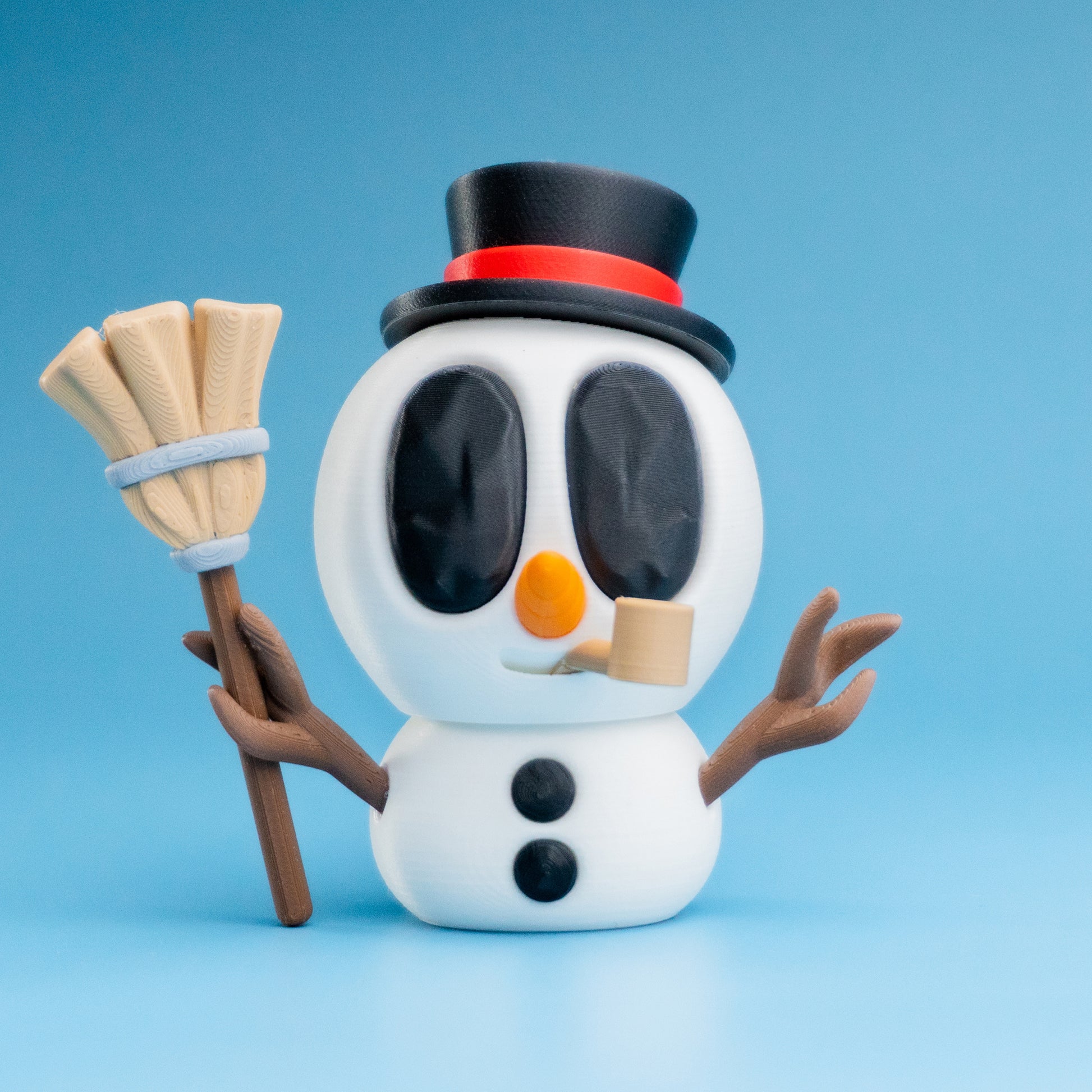 Bonhomme de neige design 3D version classique